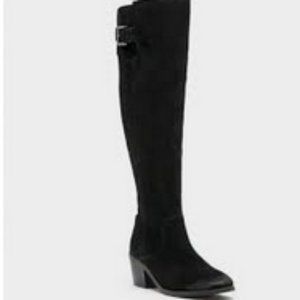 New In Box Sole Society Hollyn Black Suede Boots ~ Size 8M